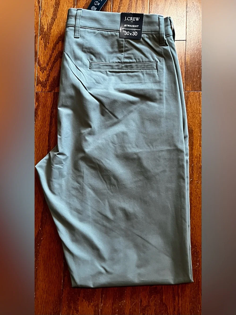 J. Crew Men’s Gray/Olive Green 30X30 Straight Flex Tech Pant